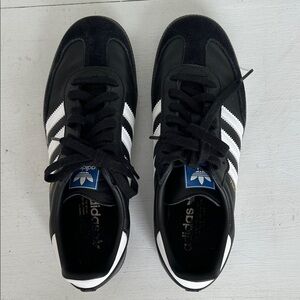 Adidas Black and White Samba (mens 8, womens 9-9.5)
